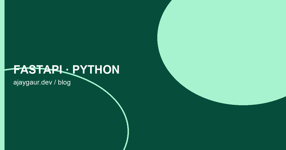 Cover art for FastAPI ML service patterns